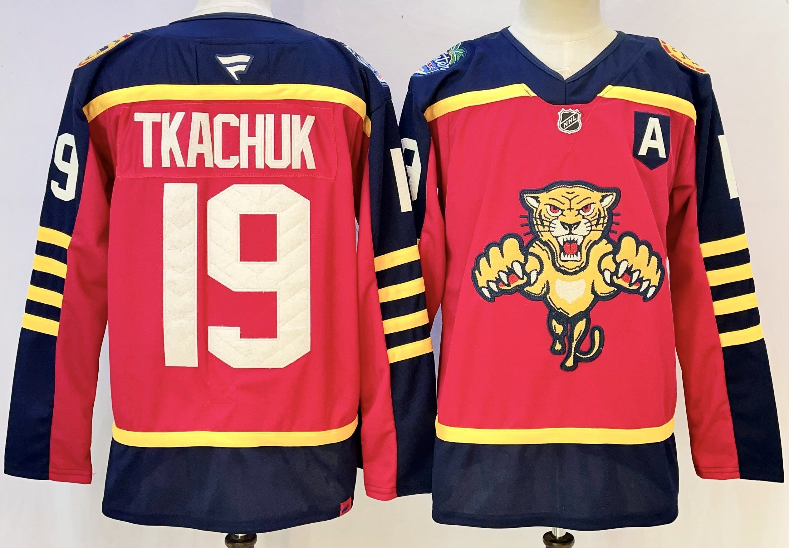 Men Florida Panthers #19 Tkachuk Red 2026 Adidias NHL Jersey style 001